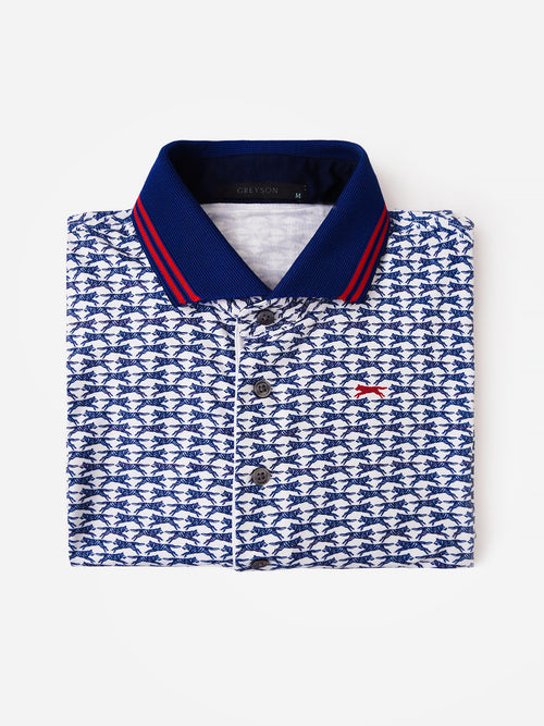 Greyson Men's Patriot Wolf Polo