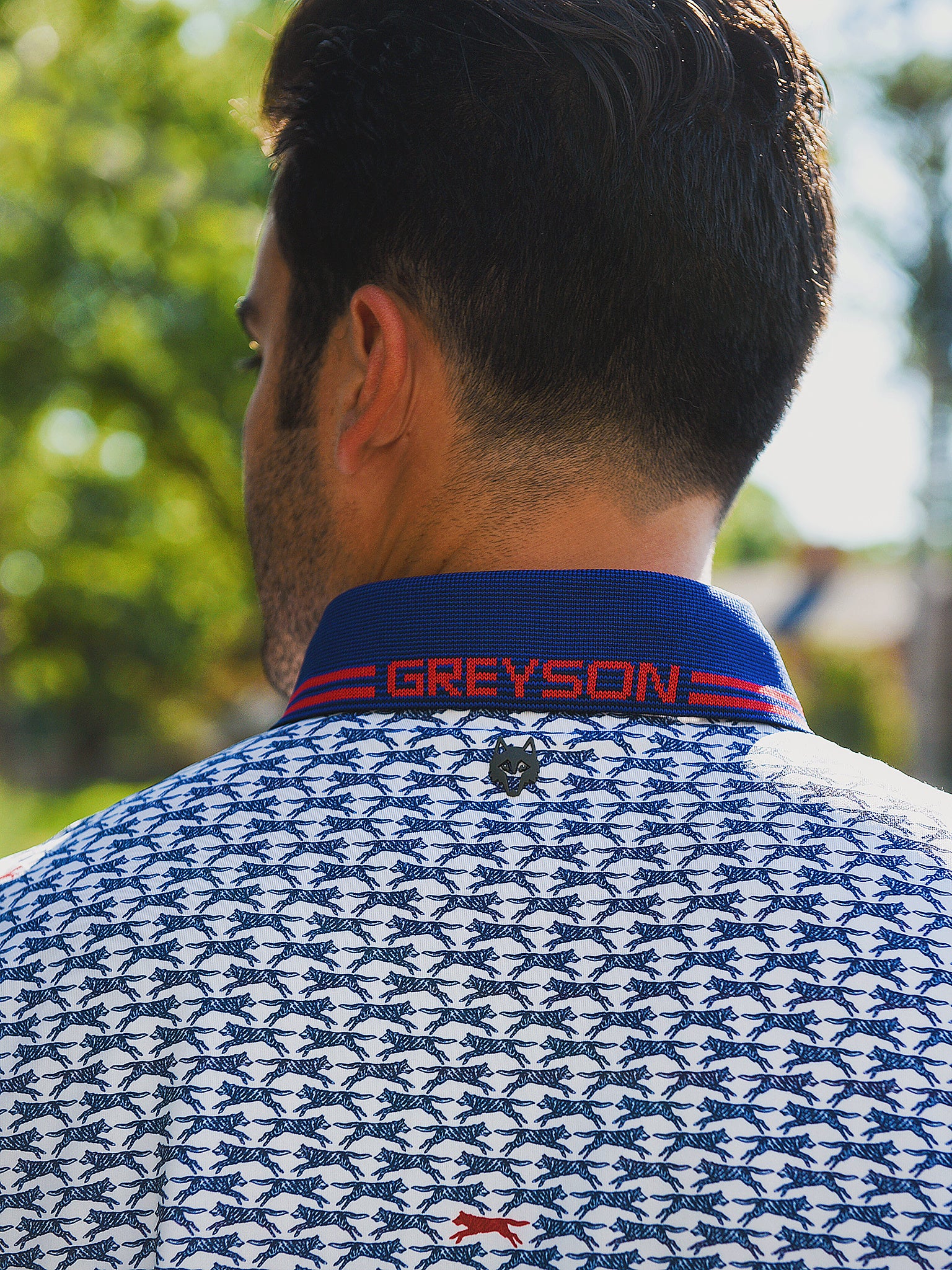 Greyson Men's Patriot Wolf Polo – Saint Bernard