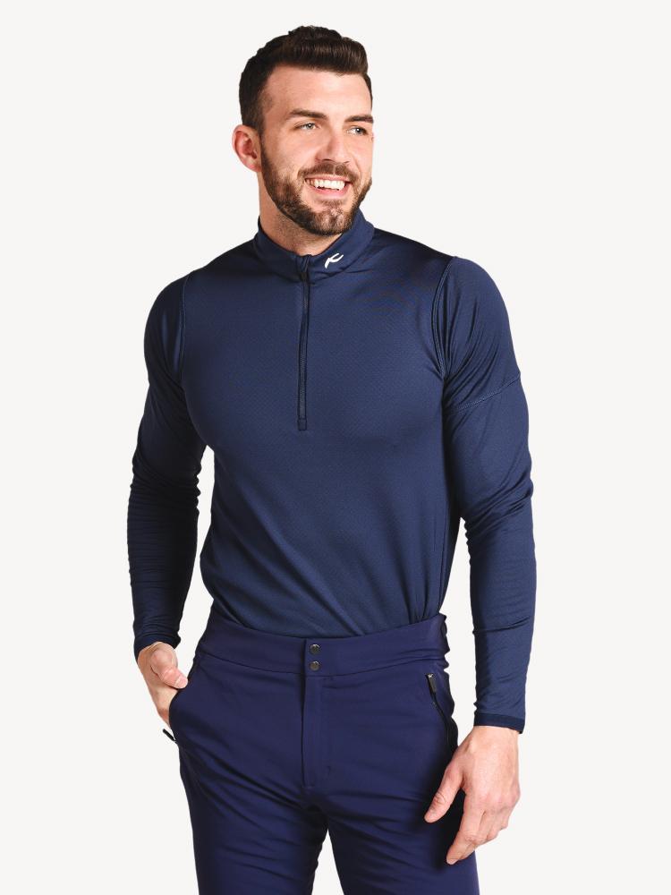 KJUS Men's Diamond Fleece Half Zip - Saint Bernard