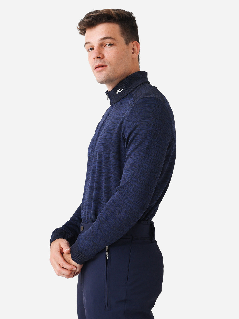 Kjus Pull Liam Techwool 1/2 Zip Homme (Bleu