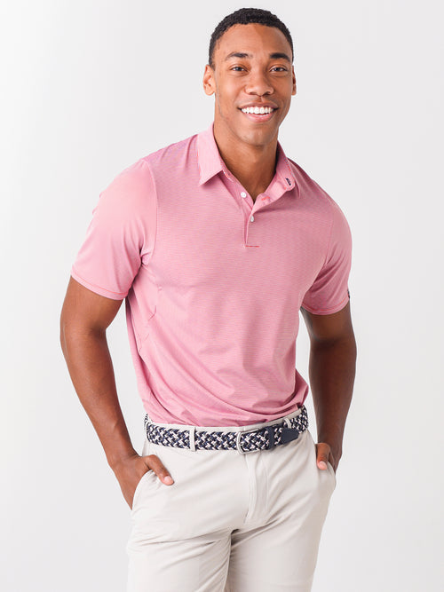 Kjus Men's Soren Stripe Short Sleeve Polo