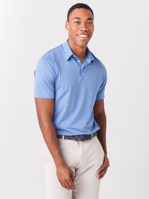 Kjus Men's Soren Stripe Short Sleeve Polo