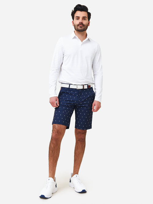 KJUS Men's Soren Melange Stripe Polo