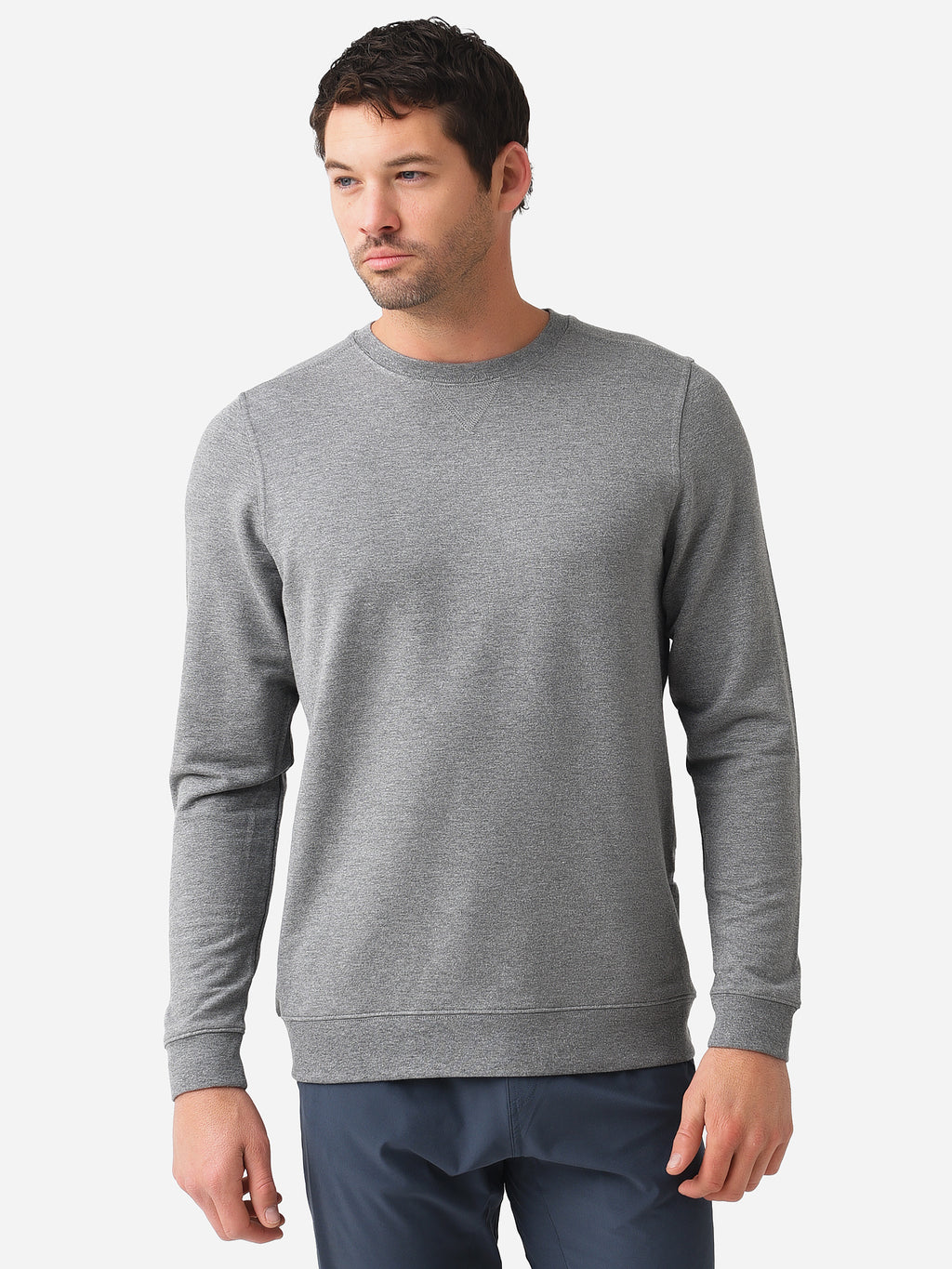 Free Fly Men's Bamboo Heritage Fleece Crew - Saint Bernard