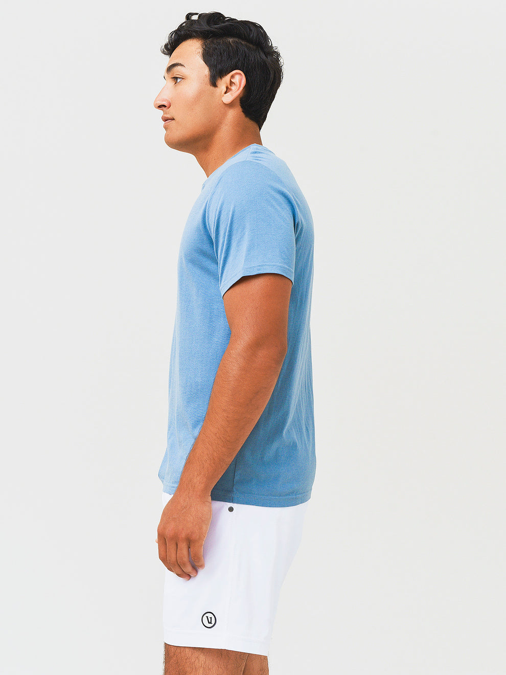 Chemise Free Fly Henley Performance Pour Homme, Bleu Pêche, Taille L - Bambou/polyester/spandex, Manches Longues