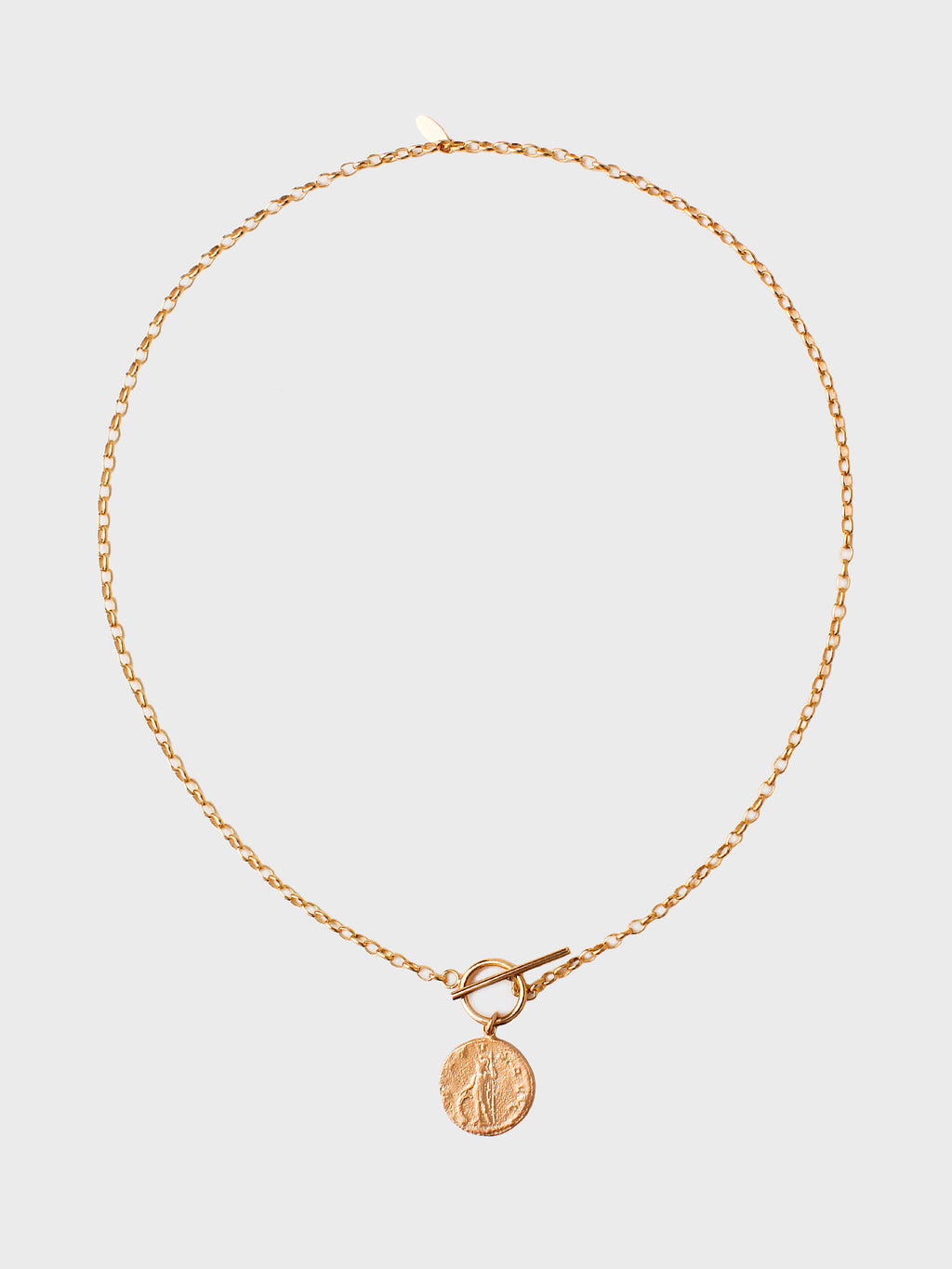 Maison Irem Vintage Coin Toggle Necklace - Saint Bernard