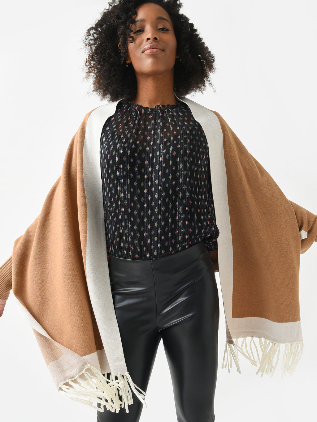 Soia & Kyo Women's Miku Cardigan Scarf - Saint Bernard