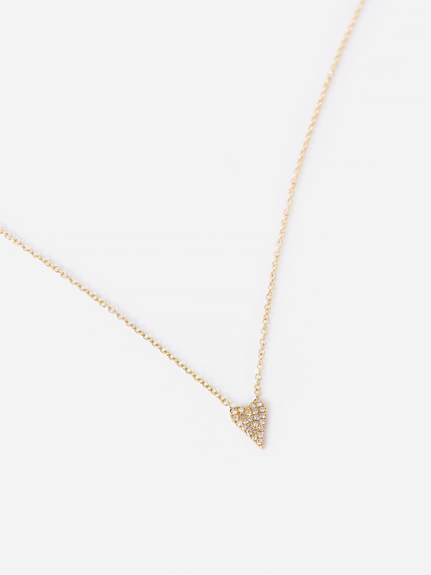 S. Bell Women's Mini Heart Diamond Necklace