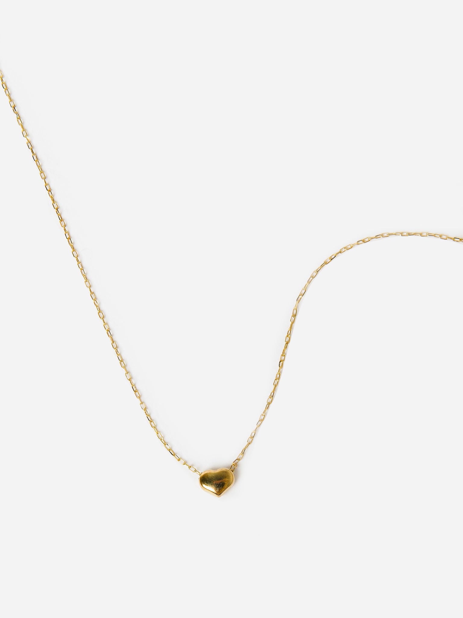S. Bell Mini Puff Heart Necklace - Saint Bernard