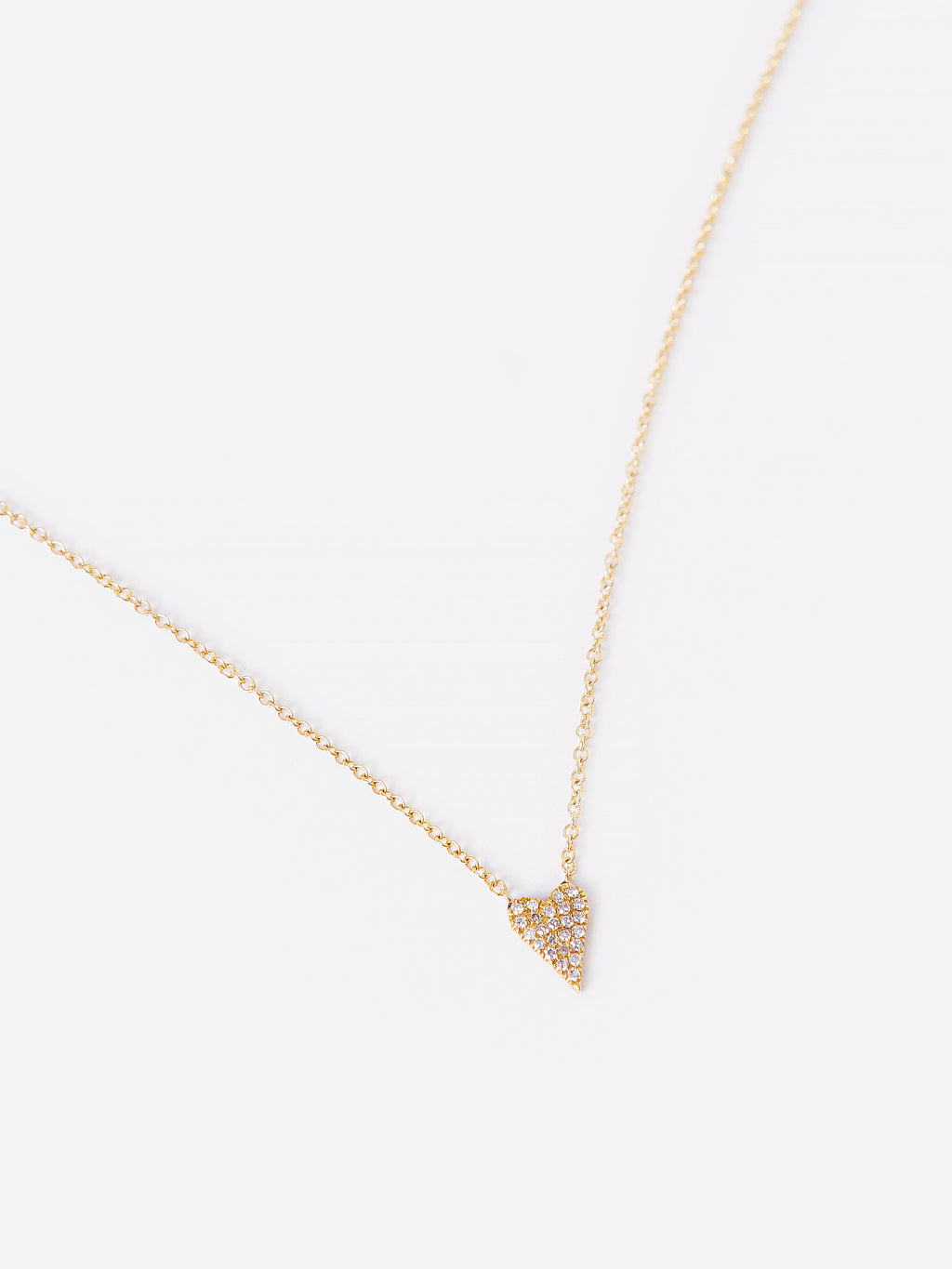 S. Bell Mini Heart Diamond Necklace - Saint Bernard