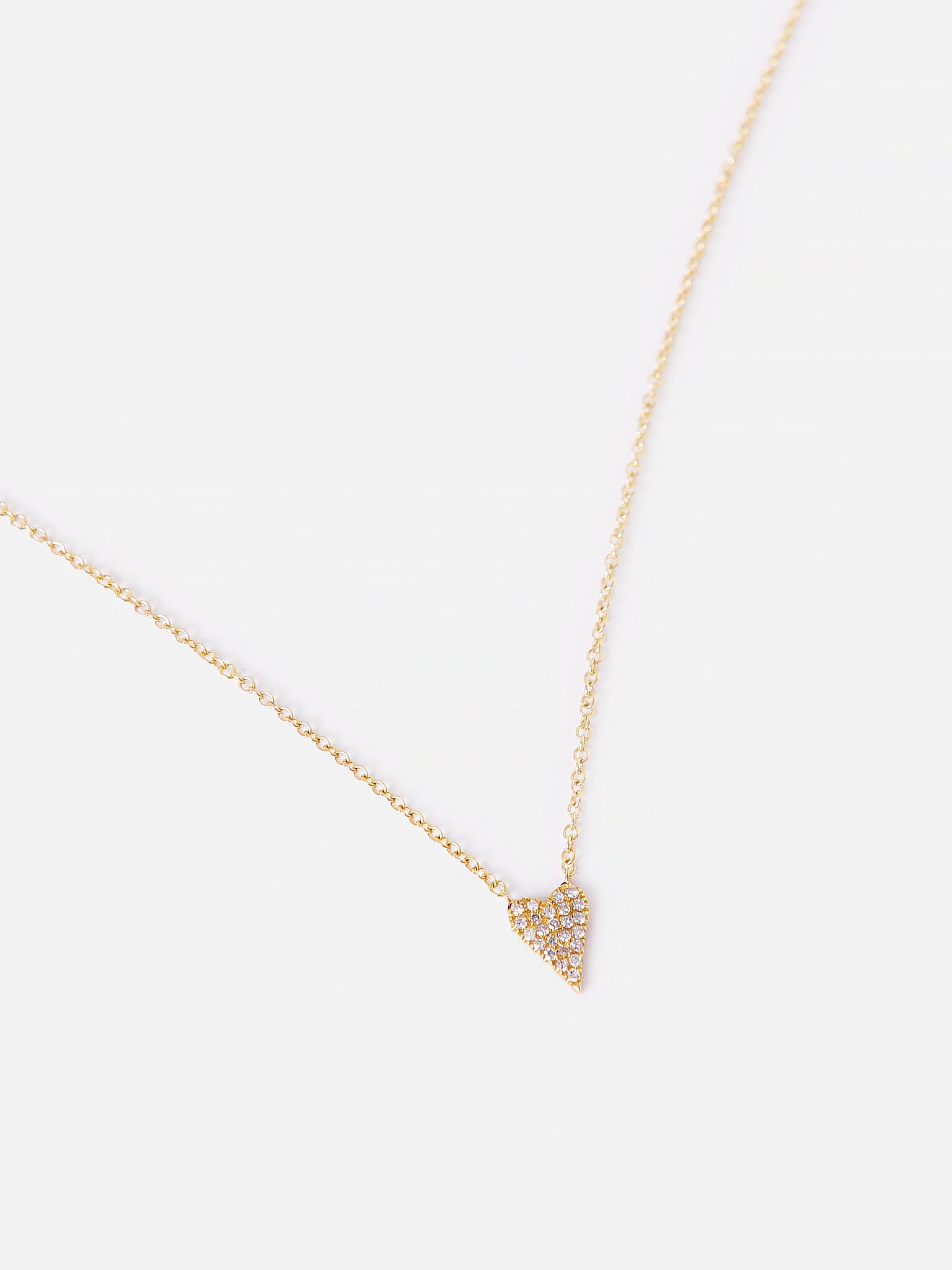 S. Bell Mini Heart Diamond Necklace - Saint Bernard