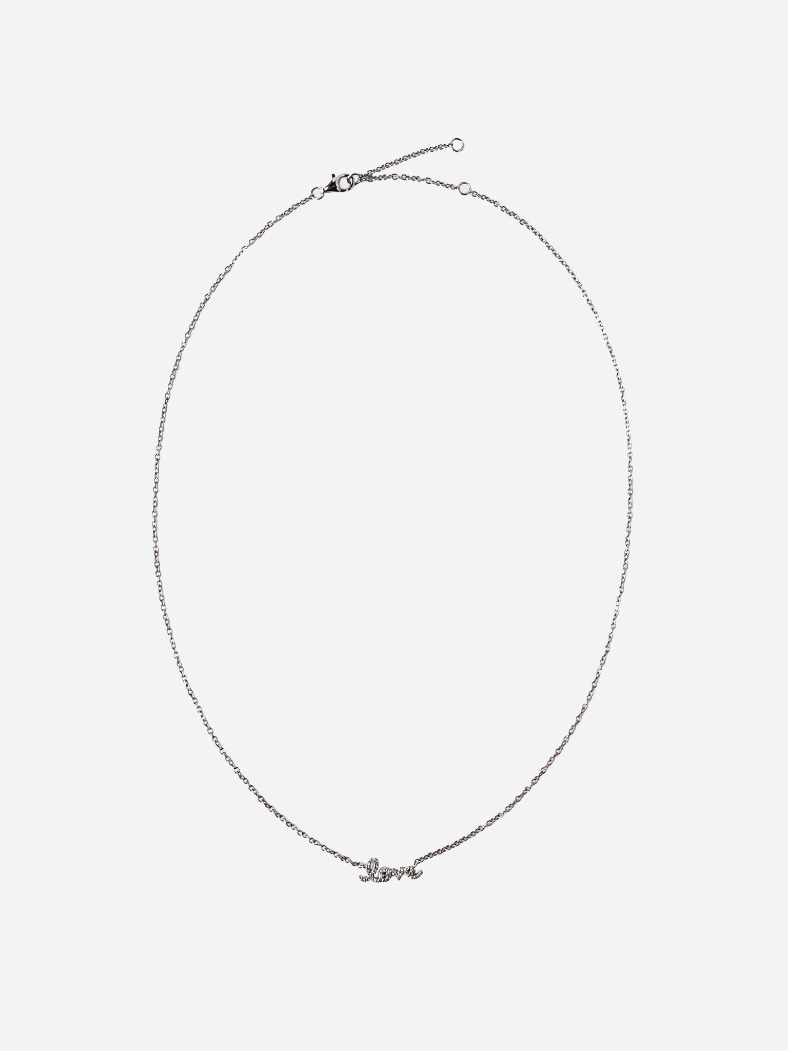 S. Bell Women's Mini Cursive Love Necklace - Saint Bernard