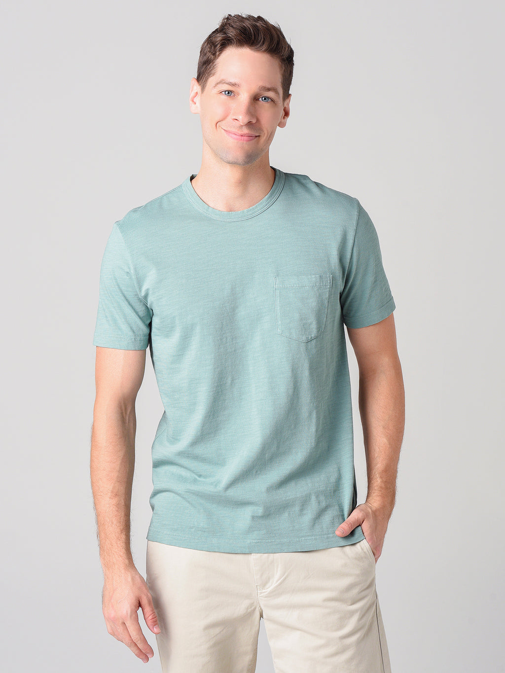 Faherty Brand Men's Sunwashed Pocket Tee - Saint Bernard