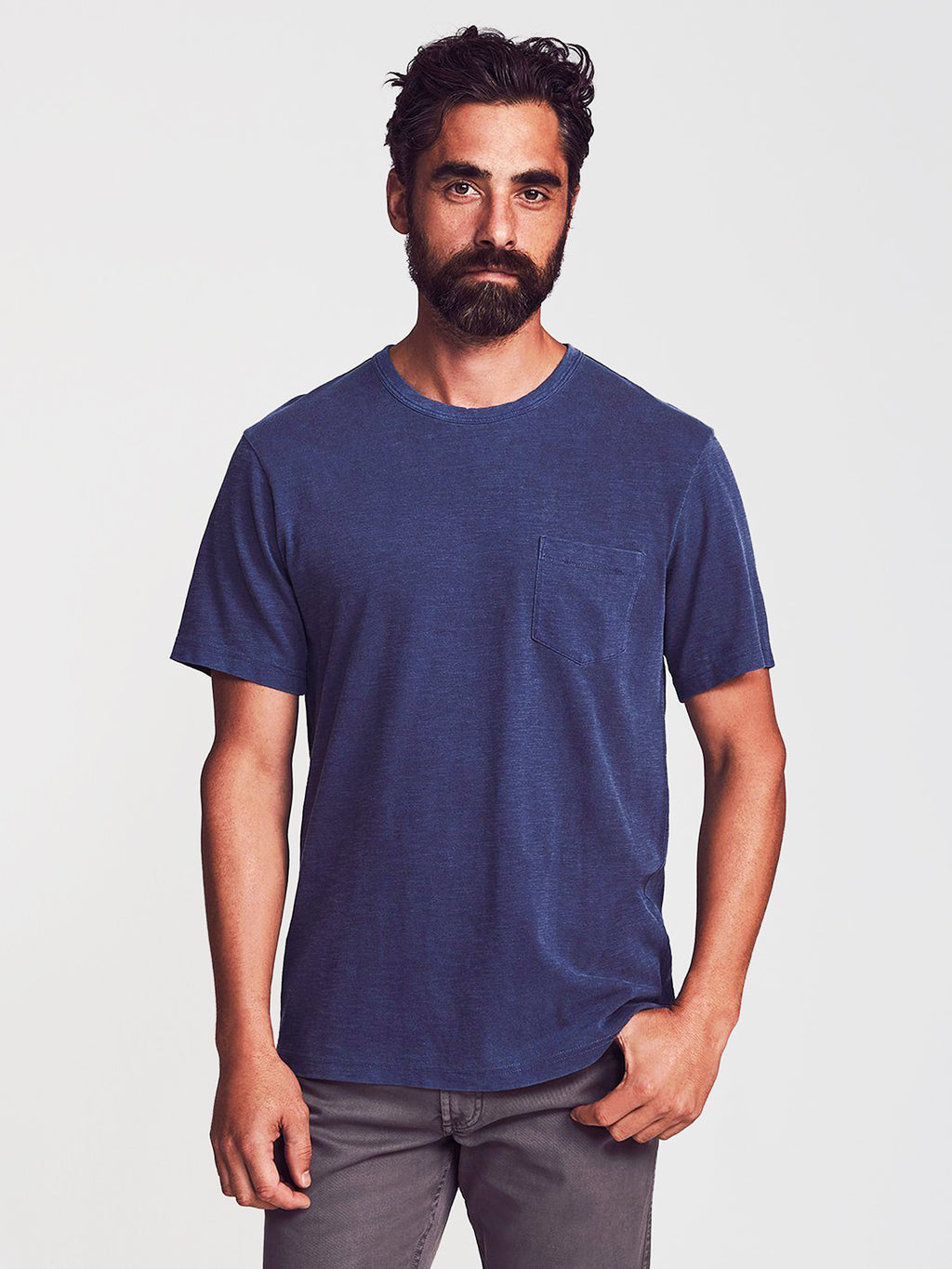 Faherty Brand Men's Sunwashed Pocket Tee - Saint Bernard