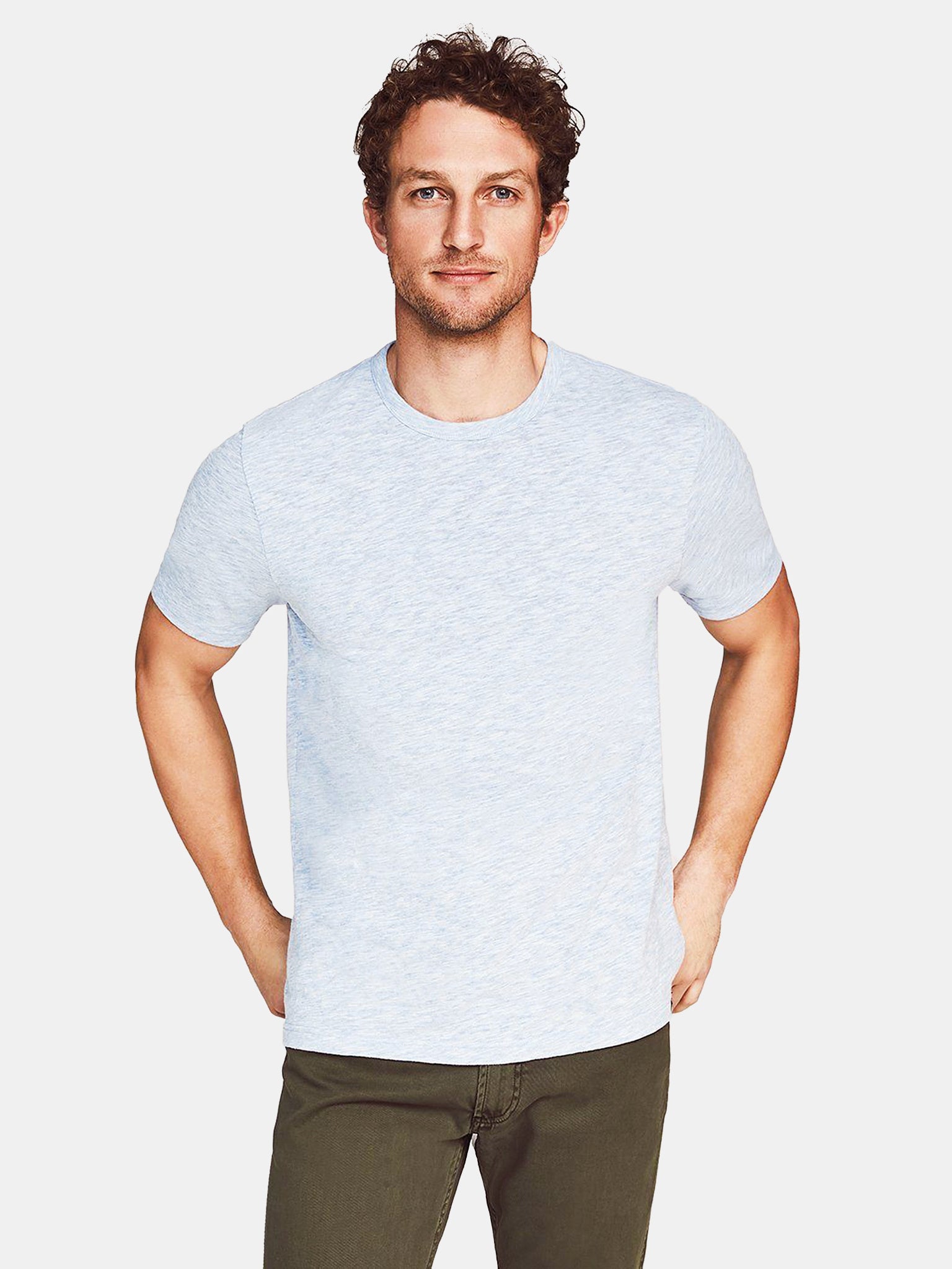 Faherty Brand Men's Short-Sleeve Heather Tee - Saint Bernard