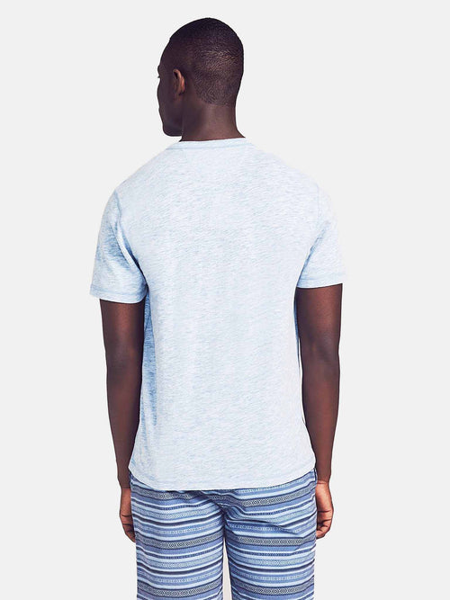 Faherty Brand Men's Short-Sleeve Heather Henley Tee