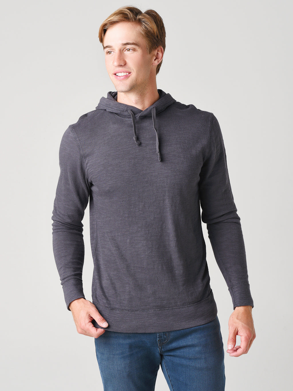Faherty Brand Men's Slub Cotton Hoodie - Saint Bernard