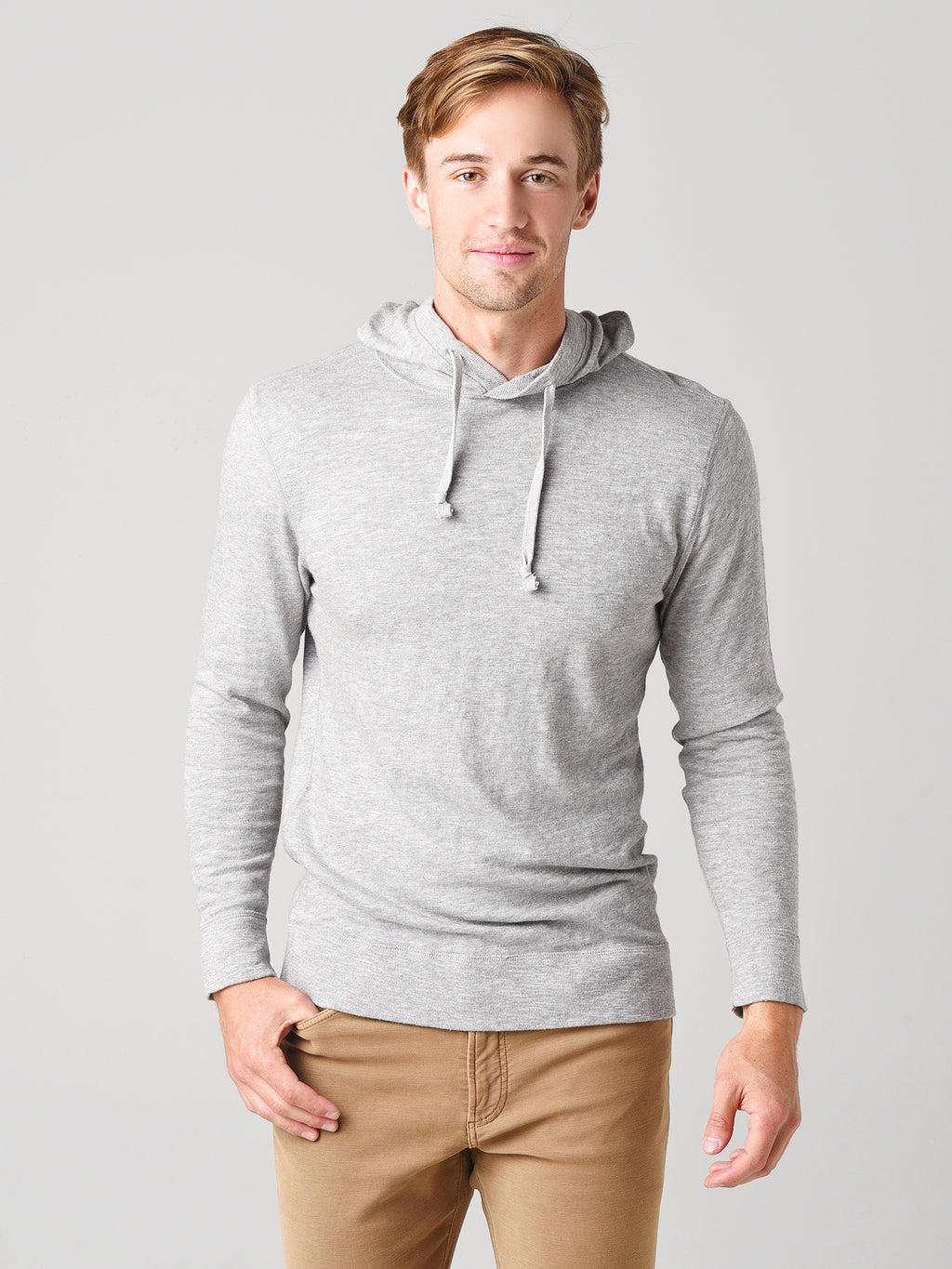 Faherty Brand Men's Slub Cotton Hoodie - Saint Bernard