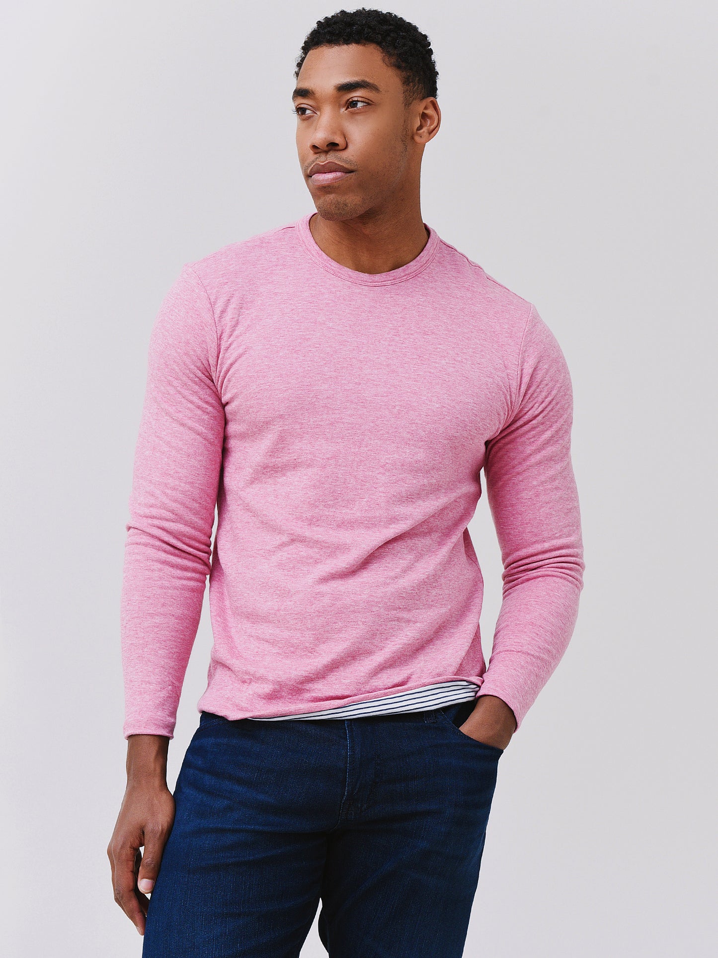 Faherty Brand Men's Cloud Reversible Crew Pullover - Saint Bernard