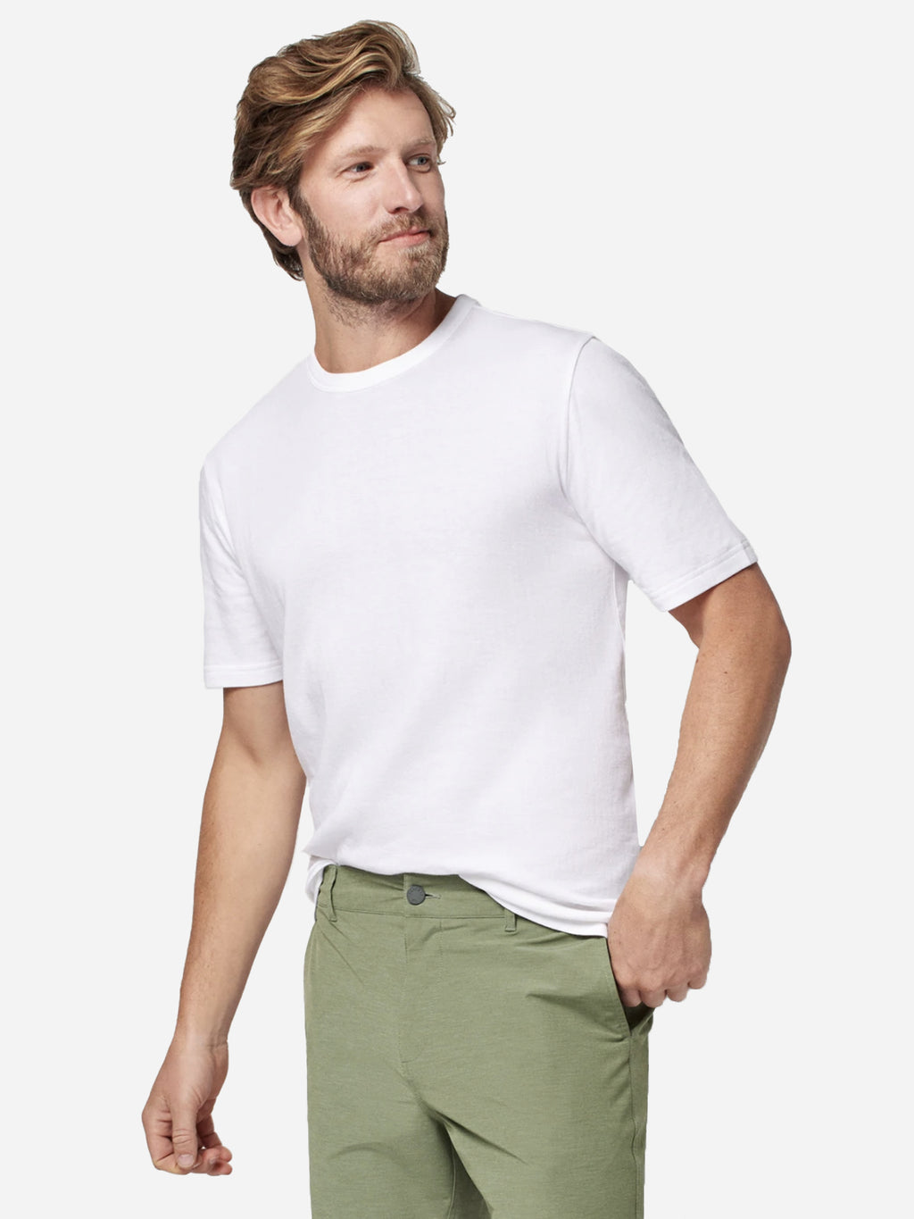 Faherty Brand Men's Cloud Short Sleeve Tee - Saint Bernard