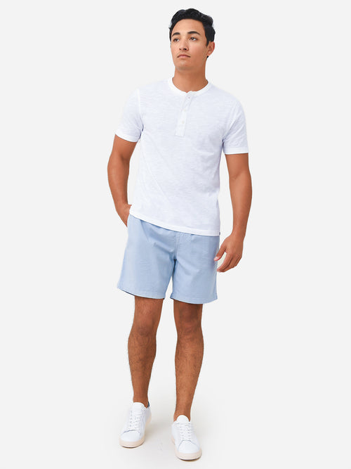 Faherty Brand Men's Short Sleeve Heather Henley Tee