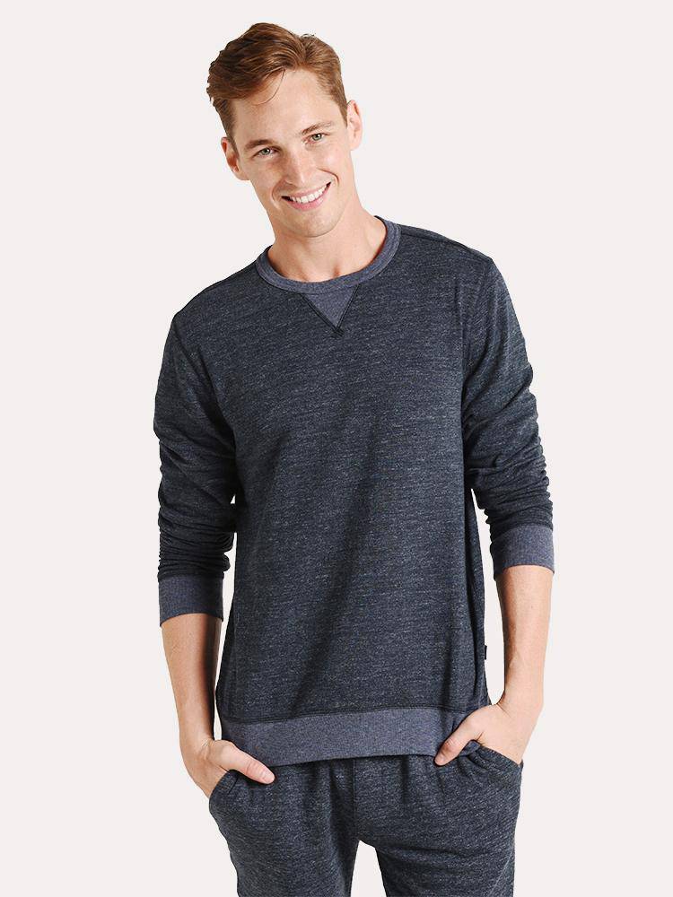 Faherty Brand Dual Knit Crew - Saint Bernard