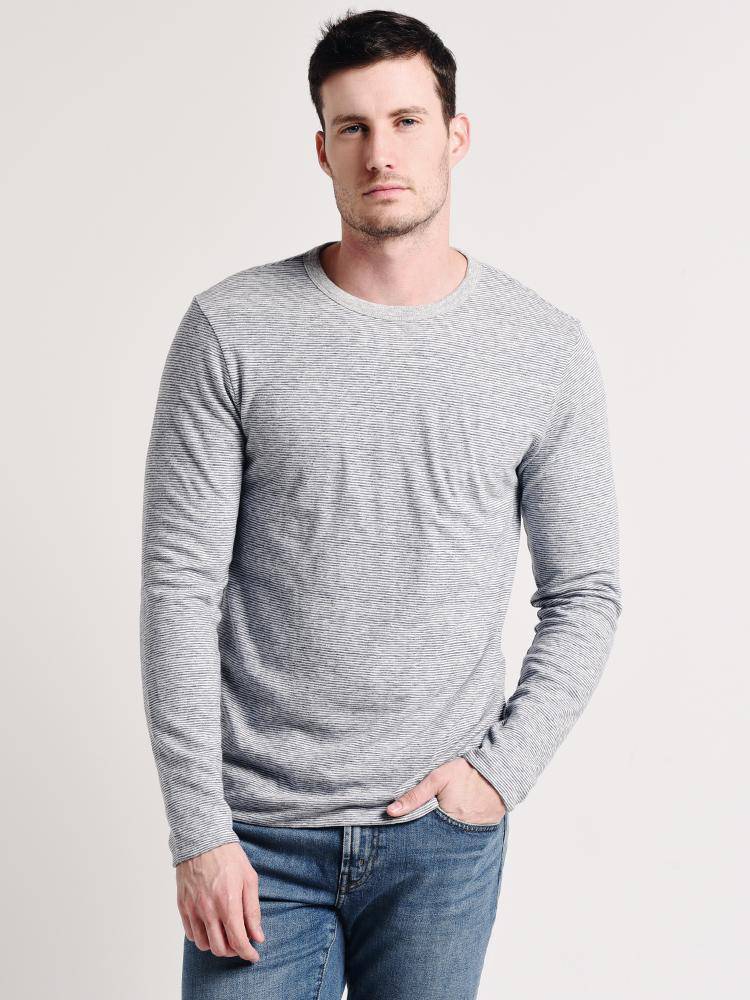 Faherty Luxe Heather Reversible Crew - Saint Bernard