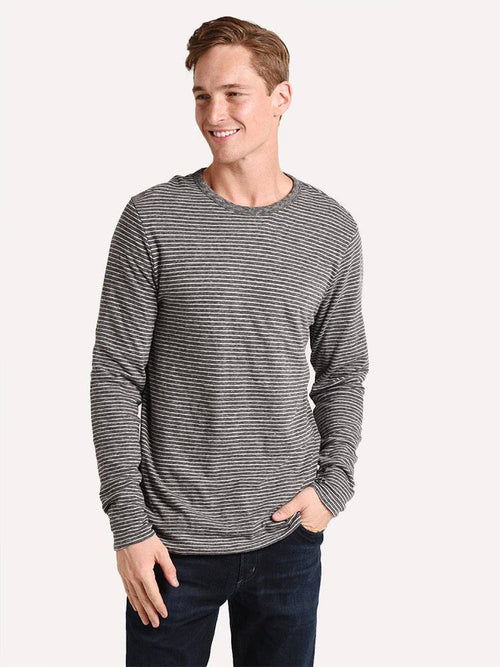 Faherty Luxe Heather Reversible Crew