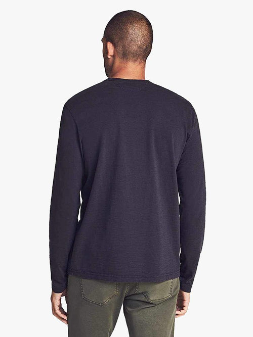 Faherty Brand Long Sleeve Sunwashed Pocket Tee