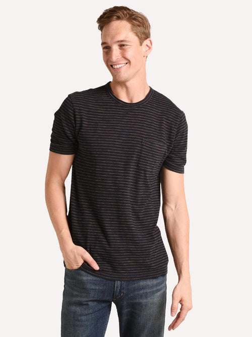 Faherty Brand Men's Indigo Pocket Tee