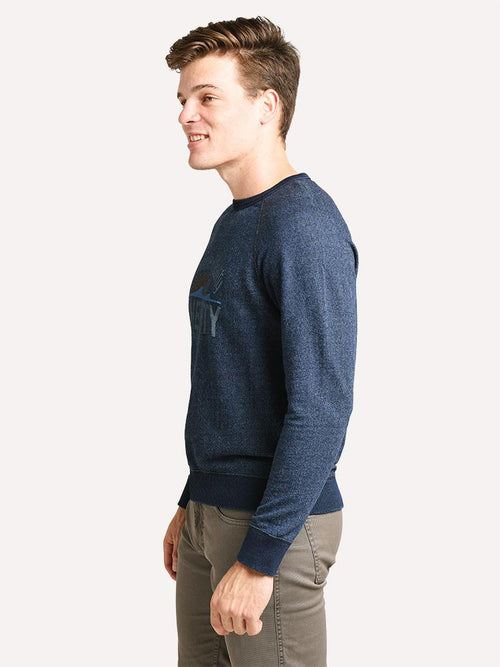 Faherty Brand Men's Logo Crew Sweatshirt