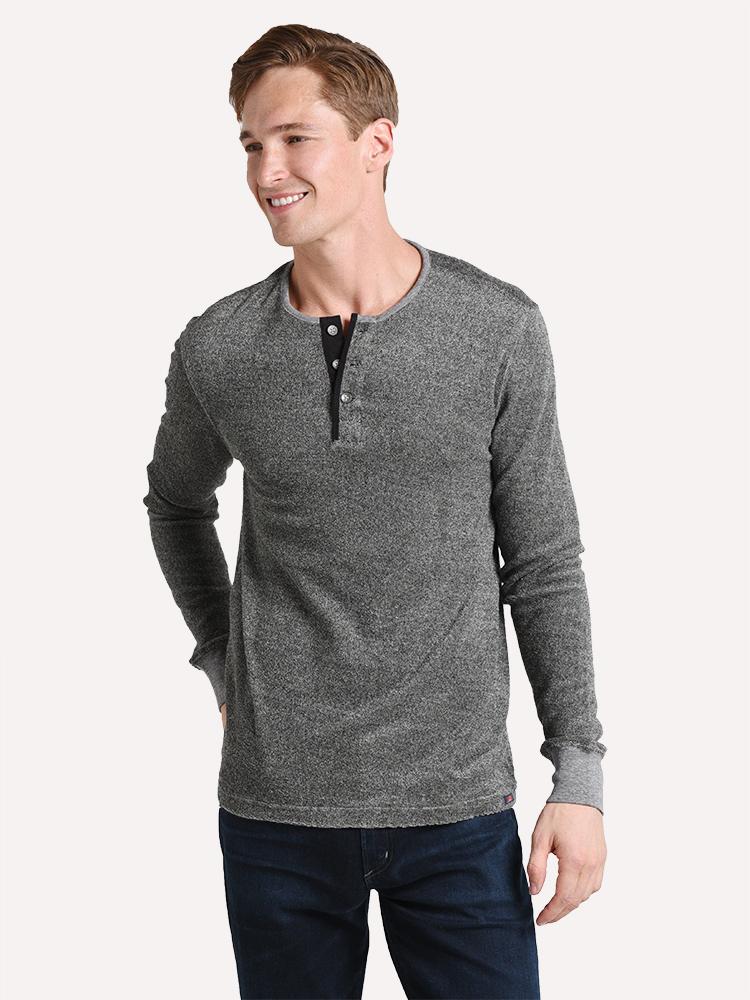 Faherty Brand Men's Jaspe Terry Henley - Saint Bernard