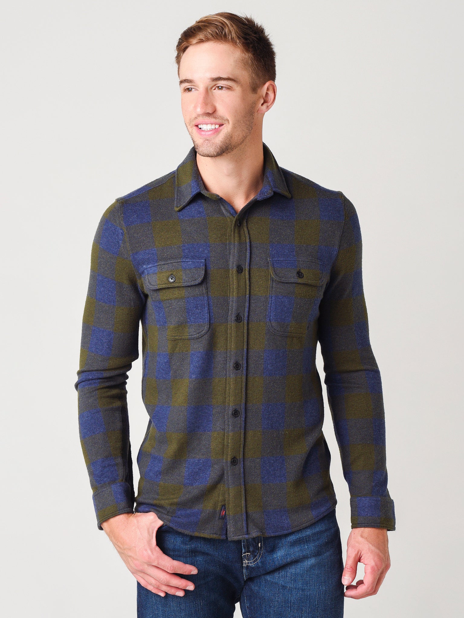Faherty Brand Men's Legend Sweater Shirt - Saint Bernard