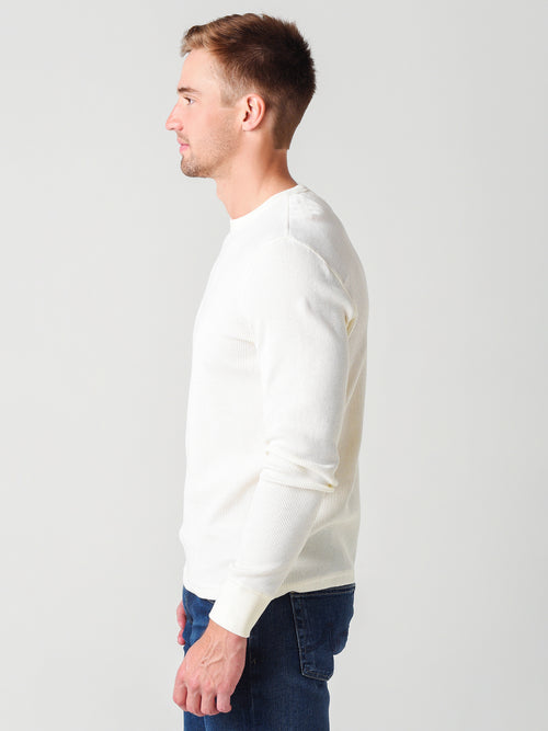 Faherty Brand Men's Essential Waffle Crew Tee
