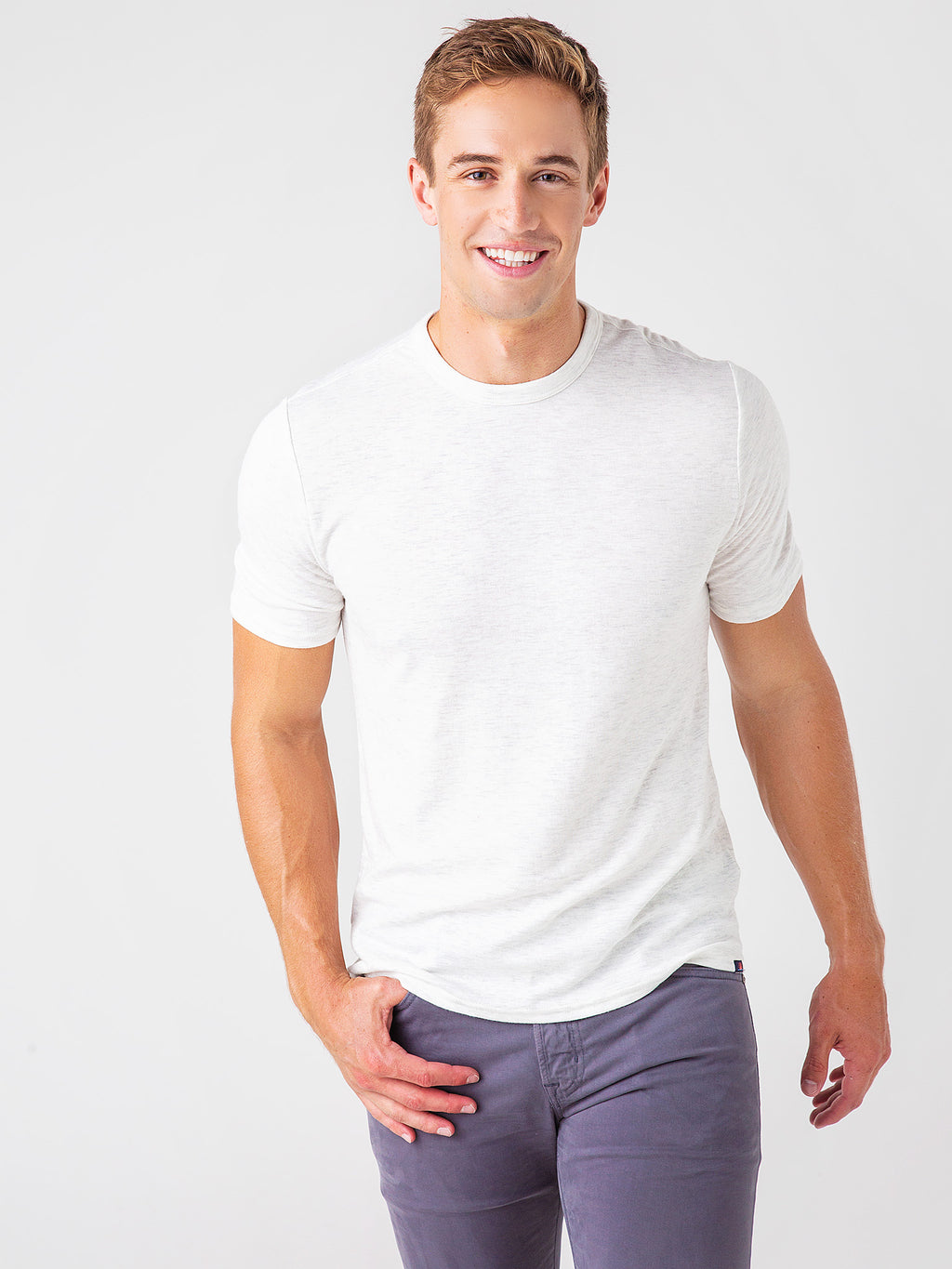 Faherty Brand Men's Cloud Short-Sleeve Tee - Saint Bernard