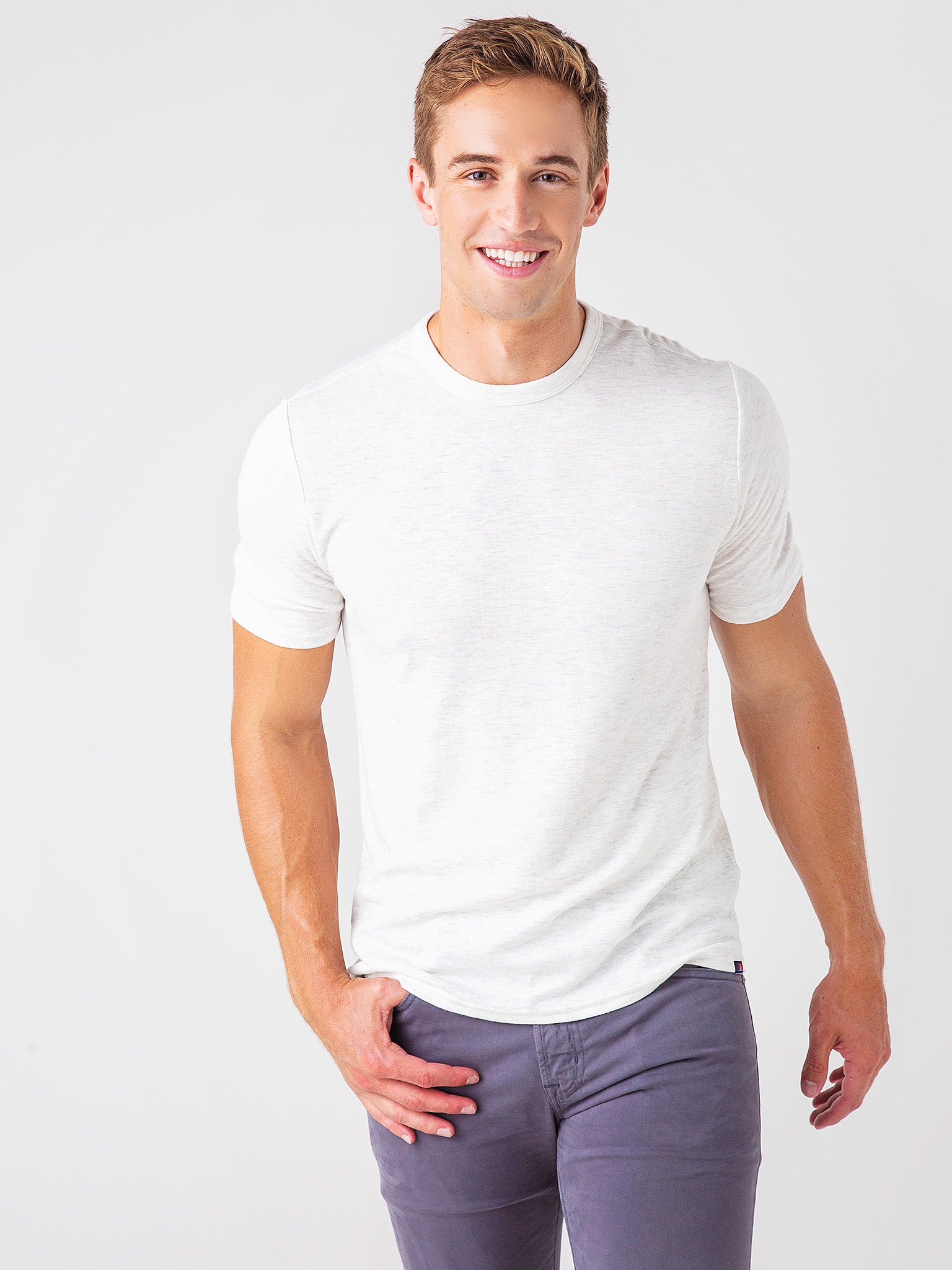 Faherty Brand Men's Cloud Short-Sleeve Tee - Saint Bernard