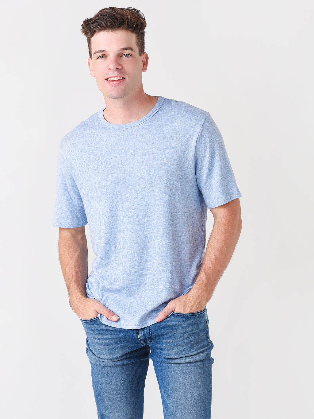 Faherty Brand Men's Cloud Short-Sleeve Tee - Saint Bernard