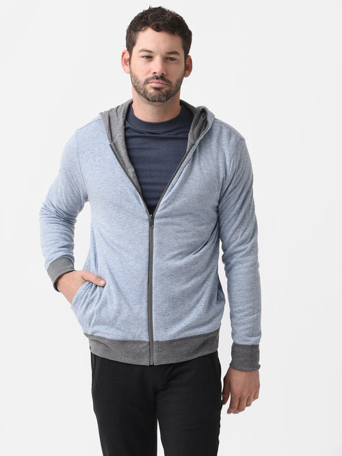 Faherty Brand Men's Cloud Reversible Zip Hoodie