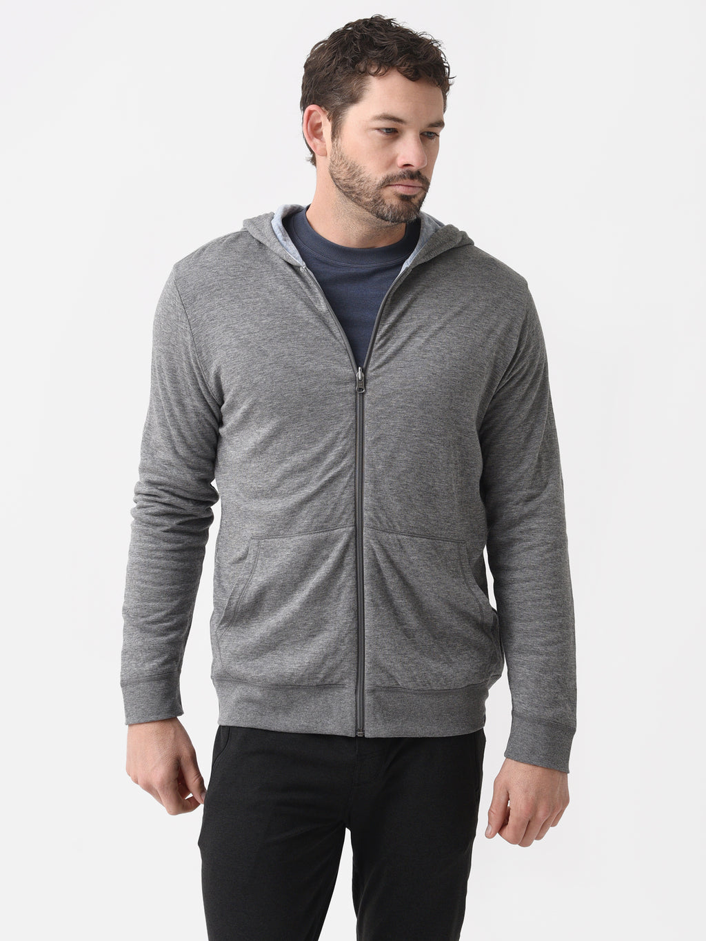 Faherty Brand Men's Cloud Reversible Zip Hoodie - Saint Bernard