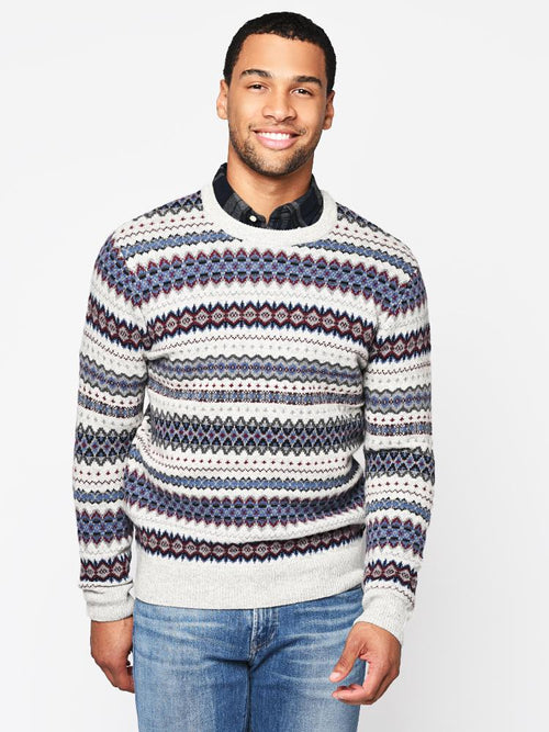 Barbour Men's Case Fairisle Crew Sweater