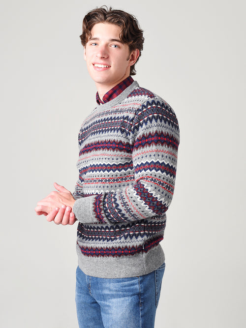 Barbour Men's Case Fairisle Crew