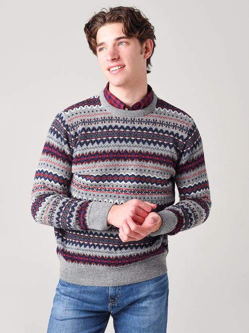 Barbour Men's Case Fairisle Crew