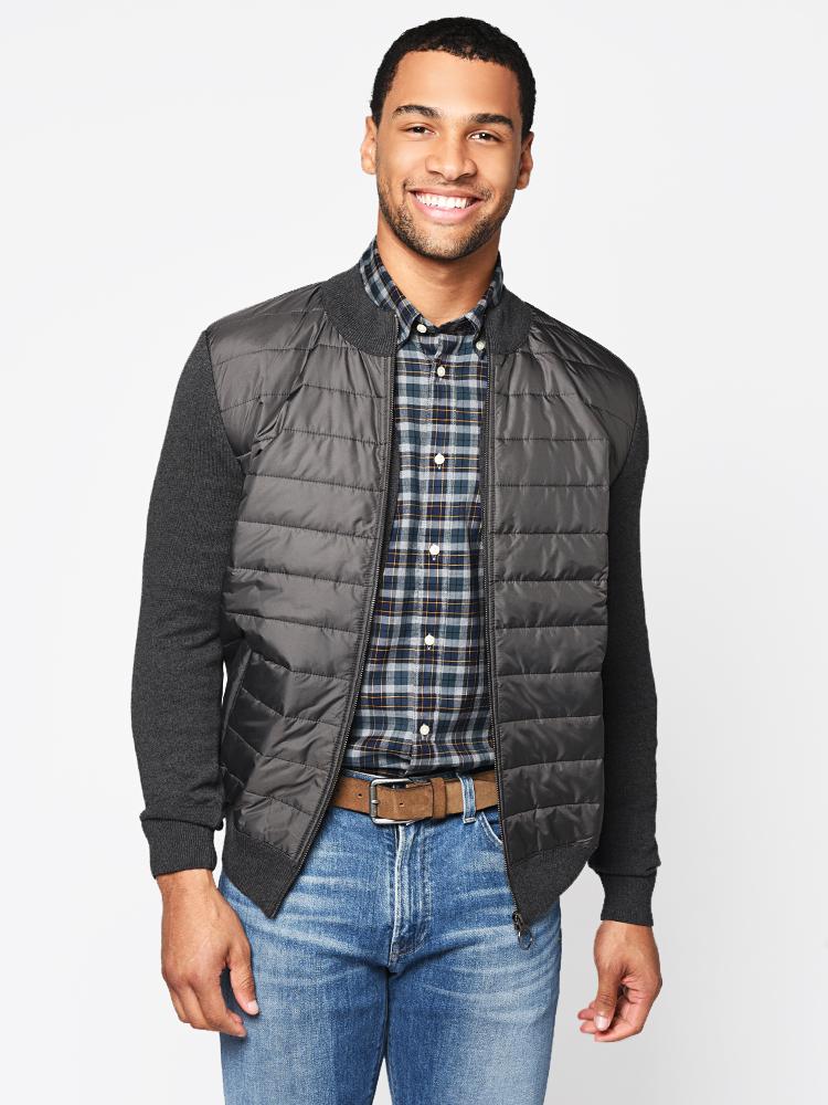 Barbour Men's Carn Baffle Zip Thru Jacket - Saint Bernard