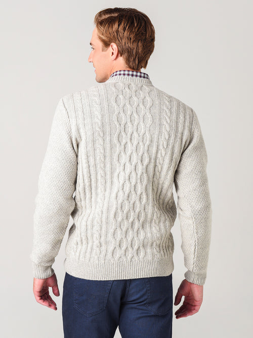 Barbour Men's Chunky Cable Crew Sweater