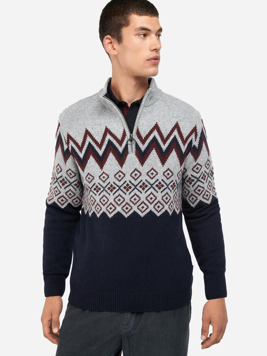 Barbour Men's Kilpin Half-Zip Sweater - Saint Bernard