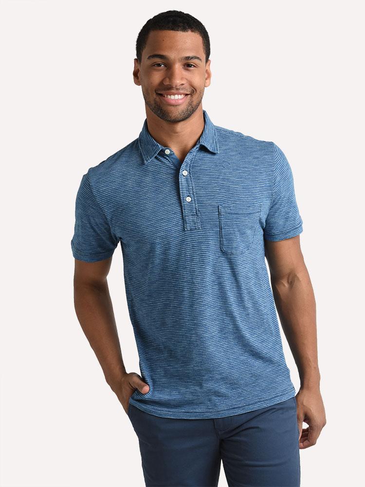 Faherty Brand Indigo Polo - Saint Bernard