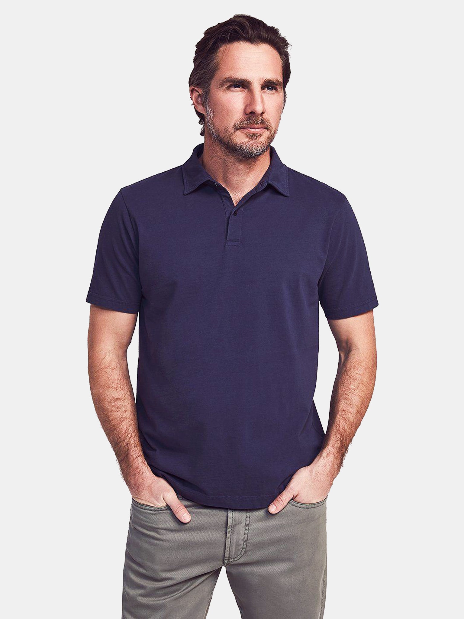 Faherty Brand Men's Reserve Pima Polo - Saint Bernard