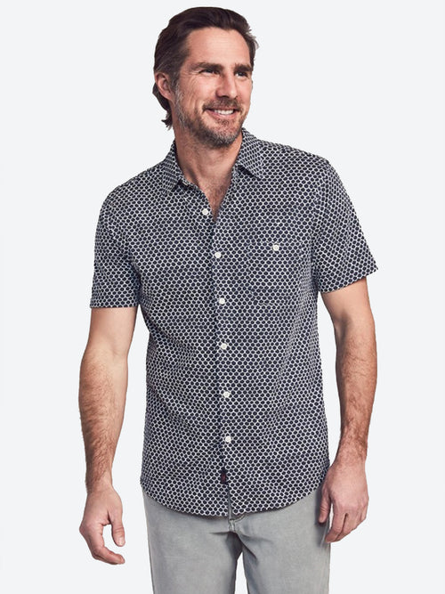 Faherty Brand Short Sleeve Knit Coast Shirt