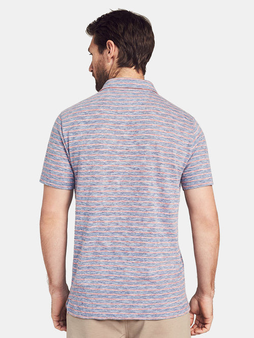 Faherty Brand Short Sleeve Striped Polo