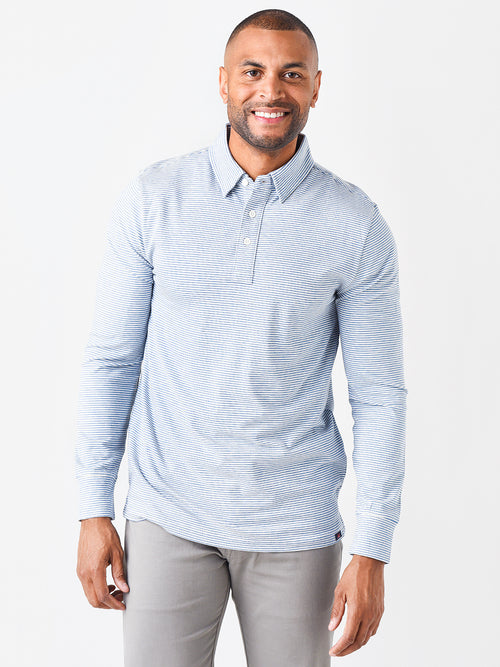 Faherty Brand Men's Movement Long-Sleeve Polo